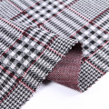 2021 fabric Colorful design white black red check jacquard fabric polyester textured garment fabric material clothes